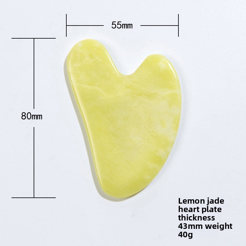 Jade Facial Roller and Gua Sha Massage Set