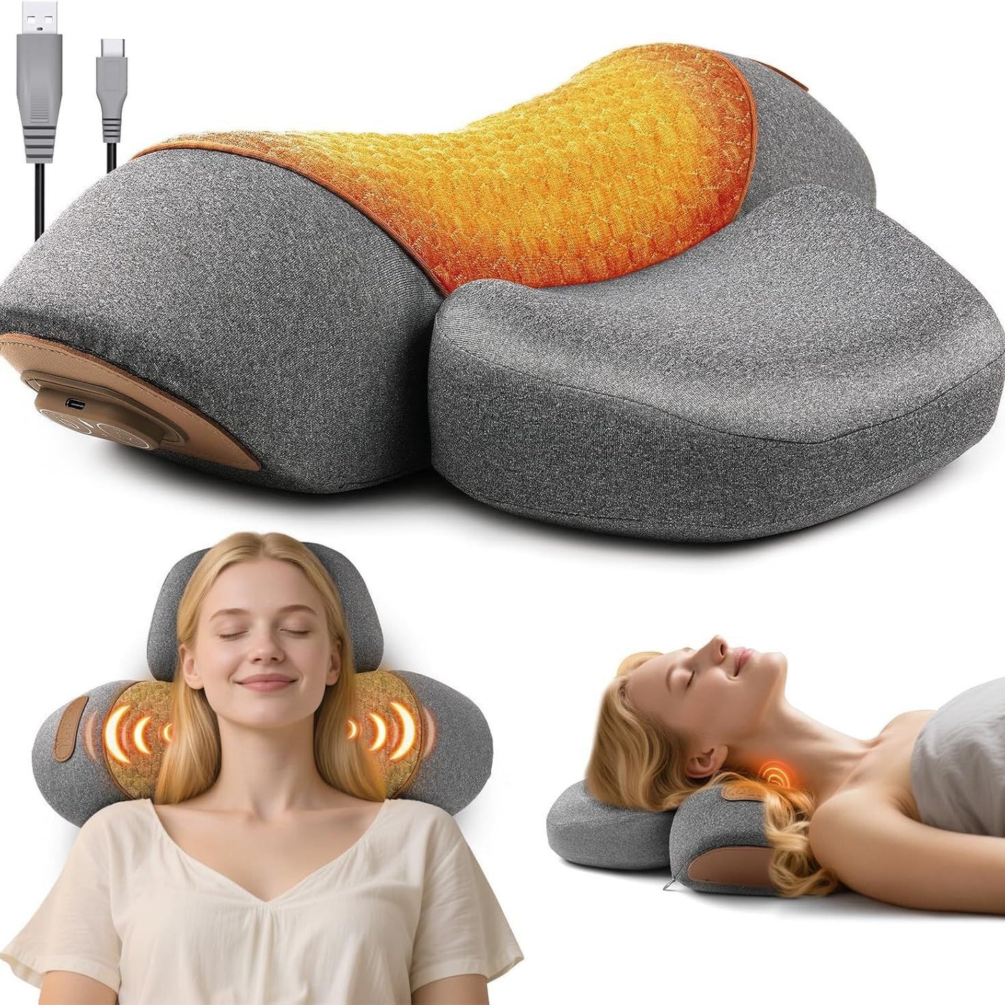 Switch Cervical Spine Pillow to Protect the Vertebrae for Sleeping Special Massage Spine Non-Traction Heating Compress