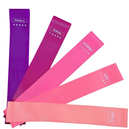 Pink Gradient Yoga Resistance Band