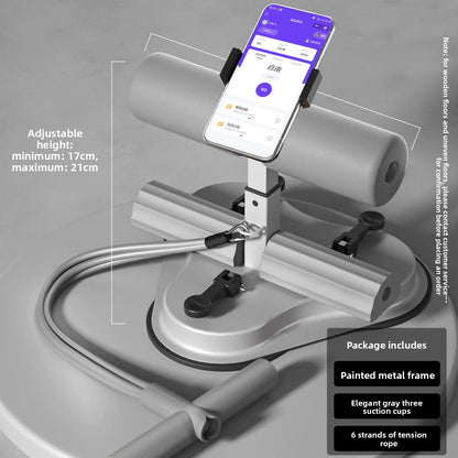 Three-Suction-Cup Sit-Up Multi-Functional Exercise and Fitness Equipment