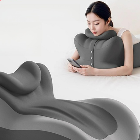 Prone sleeping pillow and mattress for neck care