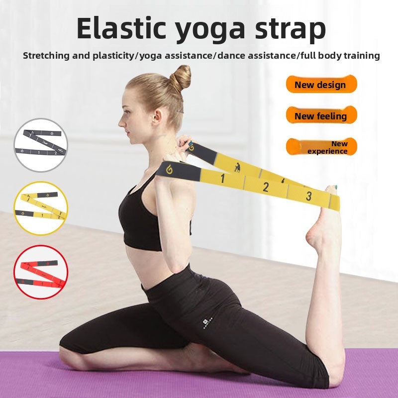 Segmented Yoga Stretching Resistance Belt