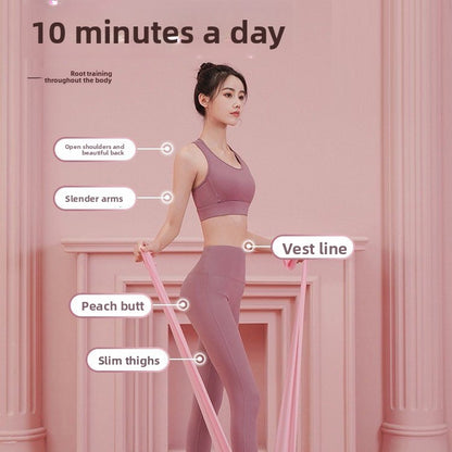 TPE Elastic Yoga Resistance Band for Fitness Training