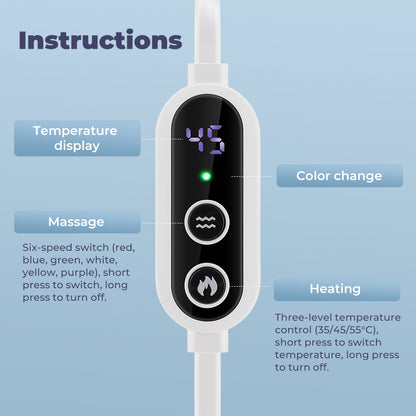 Adjustable Heating Vibration Eye Massager Mask