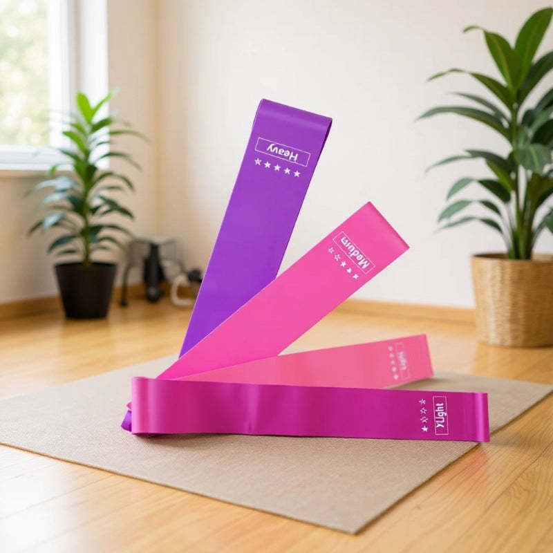 Pink Gradient Yoga Resistance Band