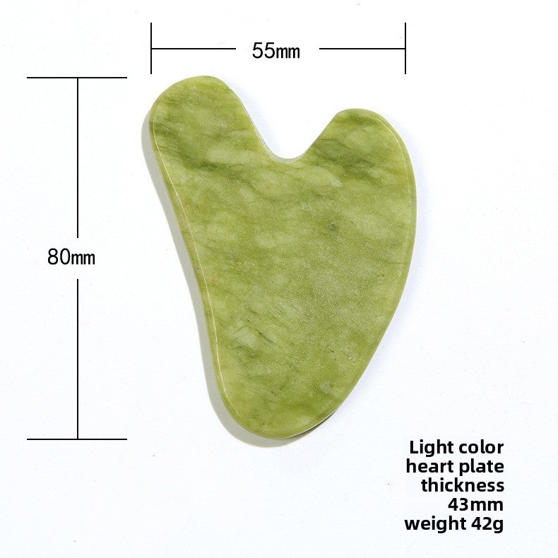 Jade Facial Roller and Gua Sha Massage Set