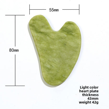 Jade Facial Roller and Gua Sha Massage Set